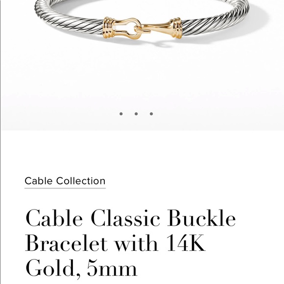 David Yurman Bracelet - Cable classic buckle - Picture 2 of 9
